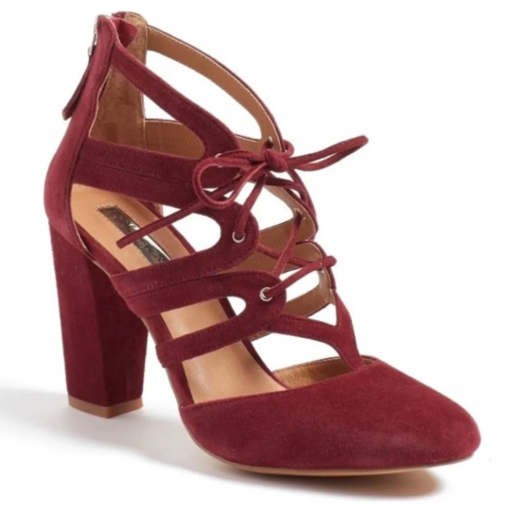 Halogen Sydney Suede Leather Heel Sandal